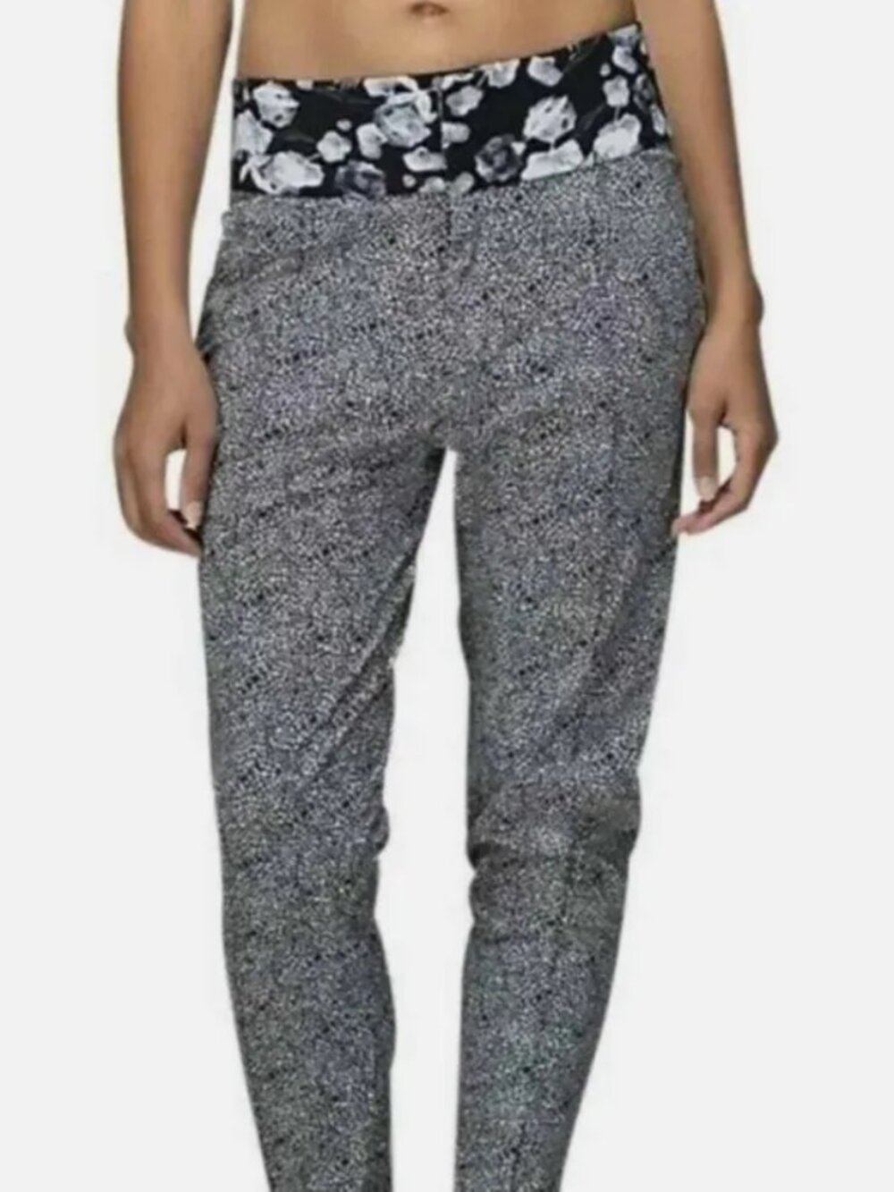 Lululemon Departure Pant Plush Petal Black Ghost 10